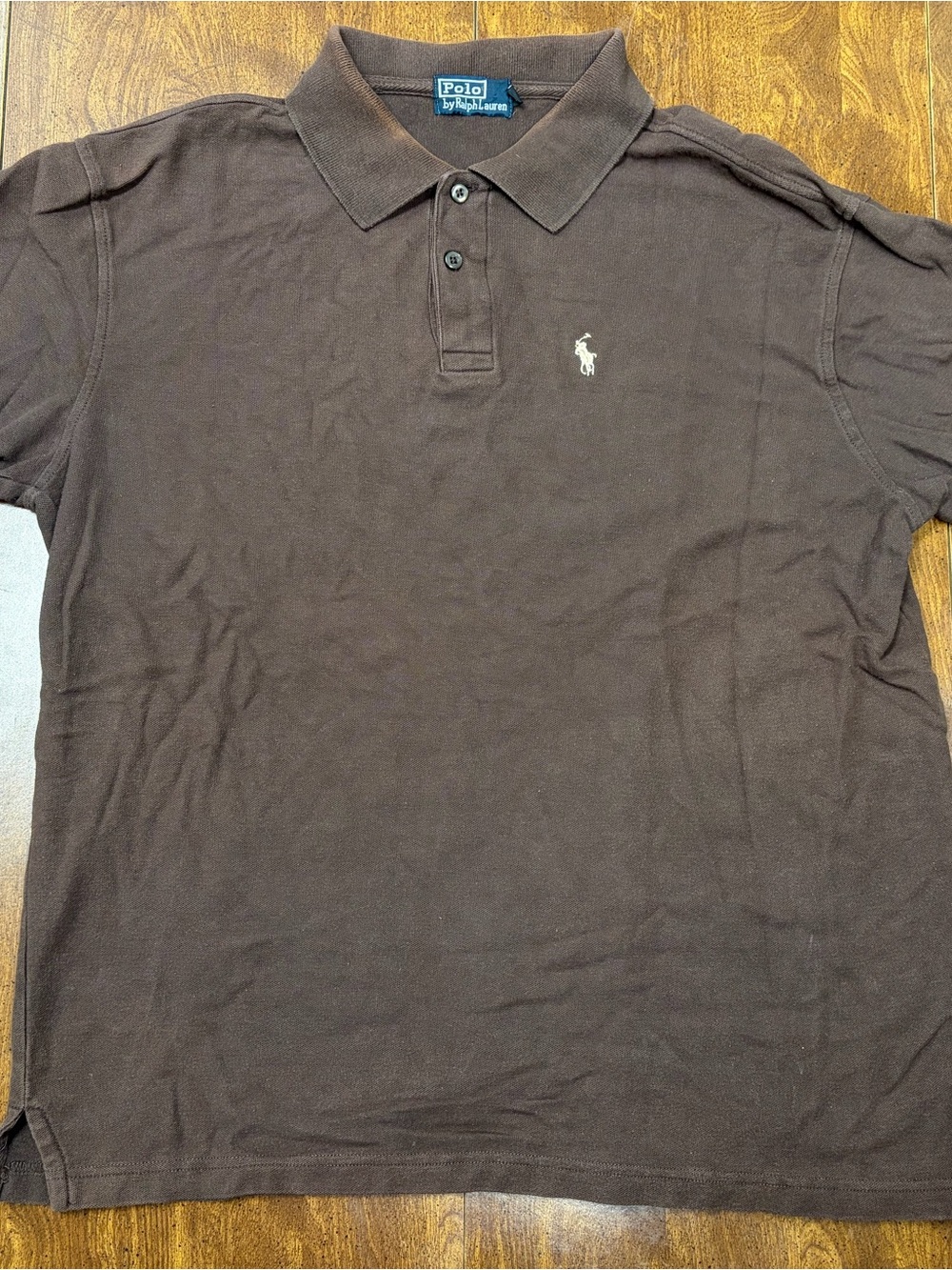 Polo Ralph Lauren Custom Slim Fit Brown Men's Polo Size XL